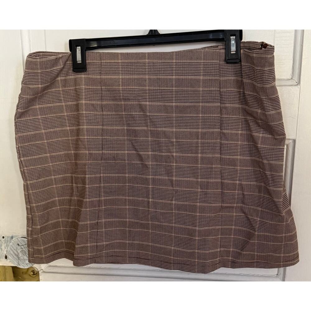 Plaid Mini Skirt No Boundaries XXL